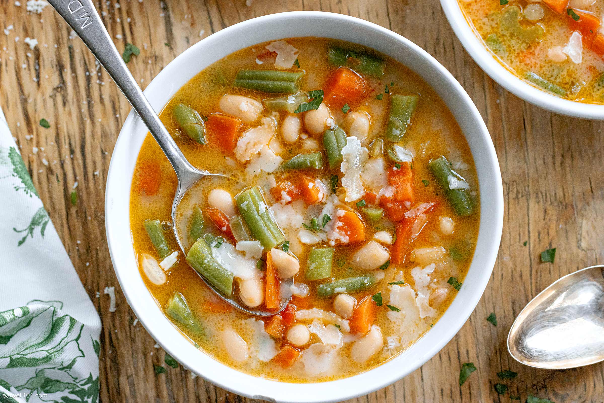 Mediterranean White And Green Bean Soup