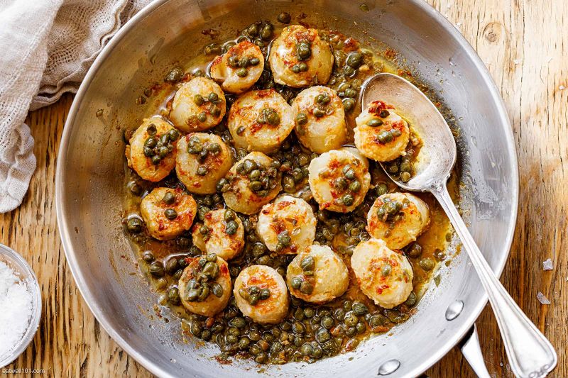 Pan-Seared Sea Scallops Recipe with Butter Sauce – How to Cook Sea Scallops — Eatwell101