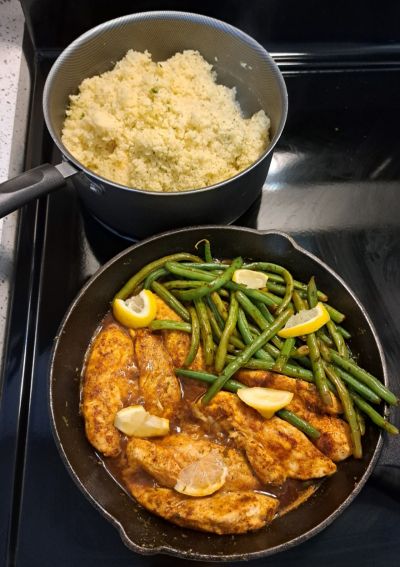 Lemon Garlic Butter Chicken and Green Beans