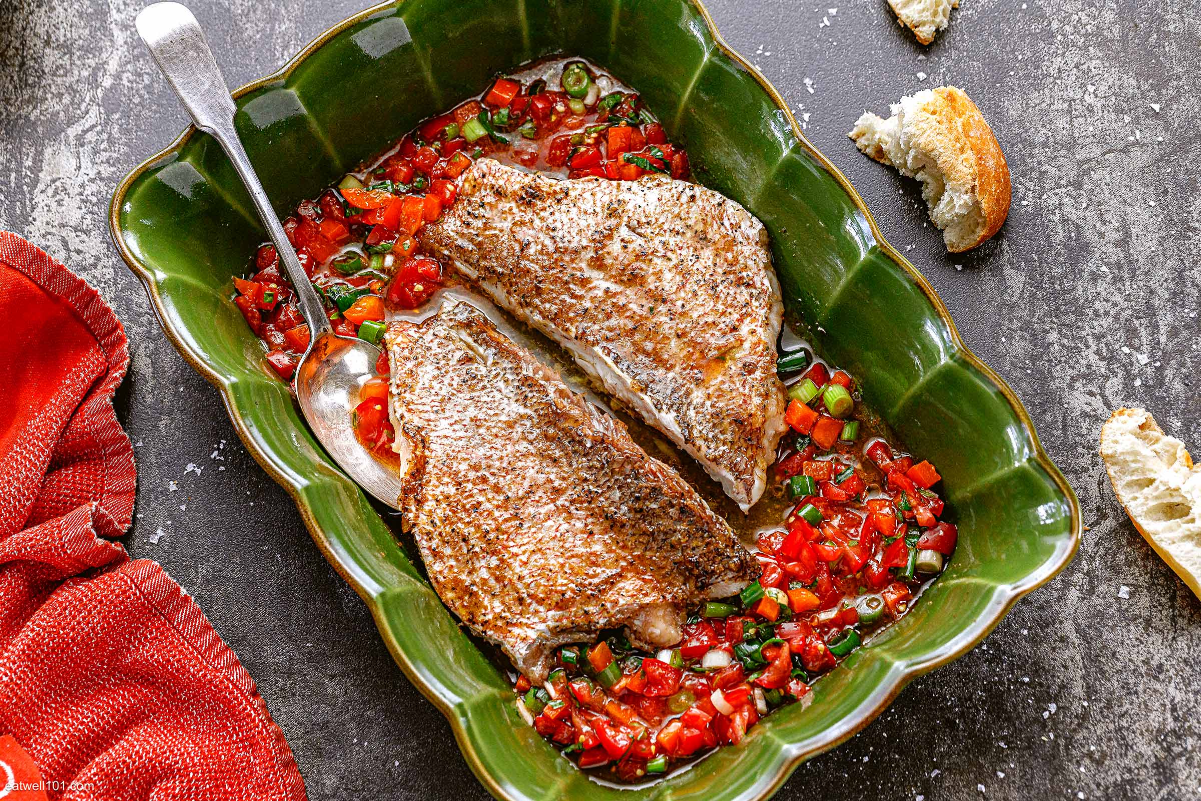 Baked Red Snapper with Salsa Fresca