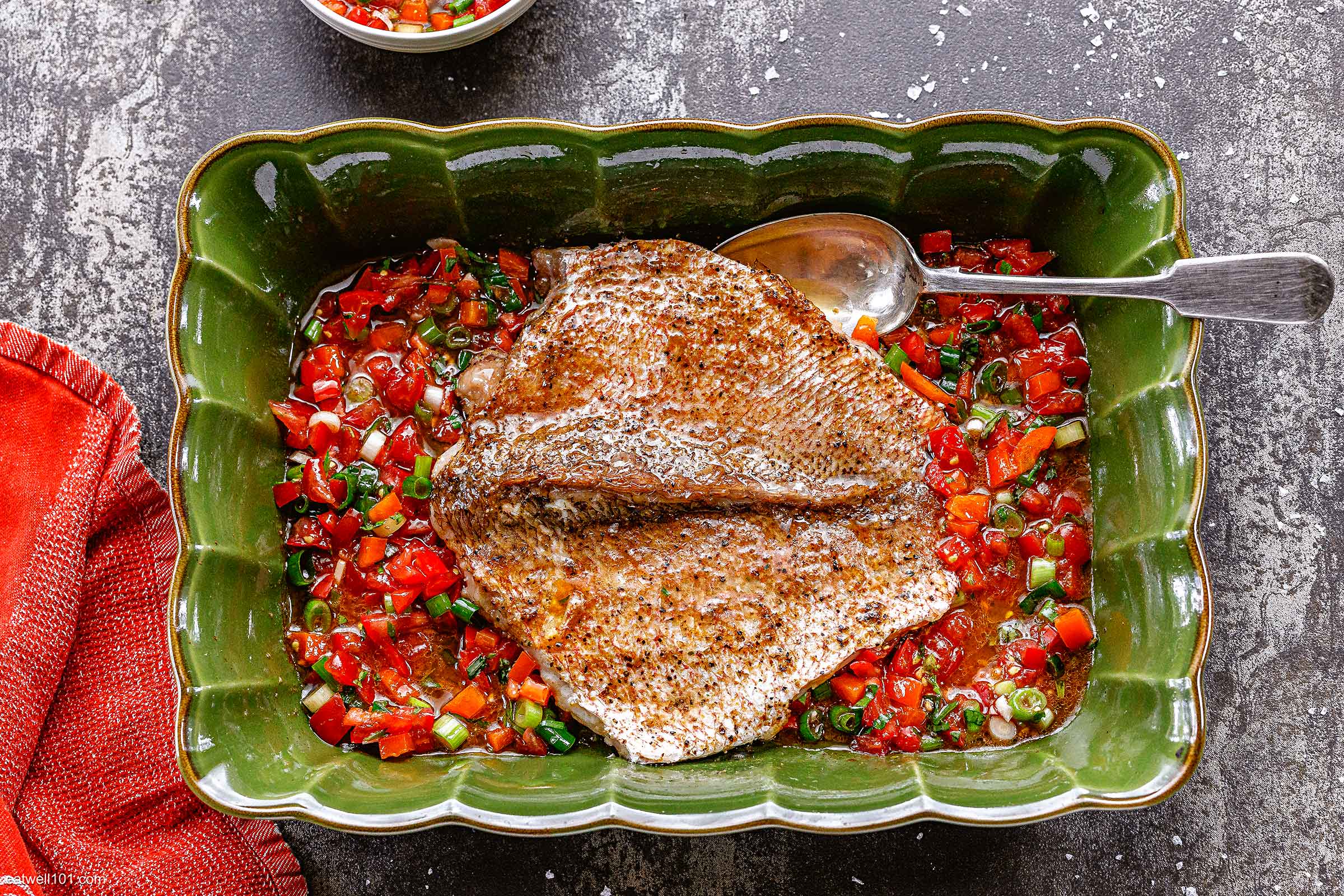 Baked Red Snapper with Salsa Fresca