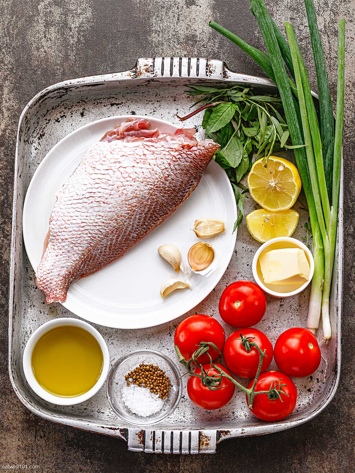 baked red snapper ingredients