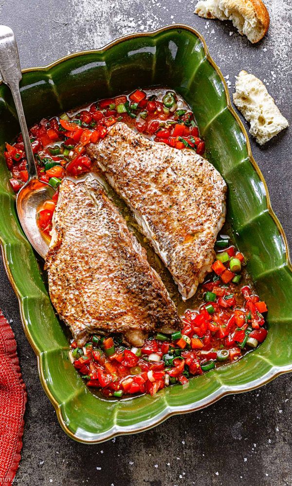 Baked Red Snapper with Salsa Fresca