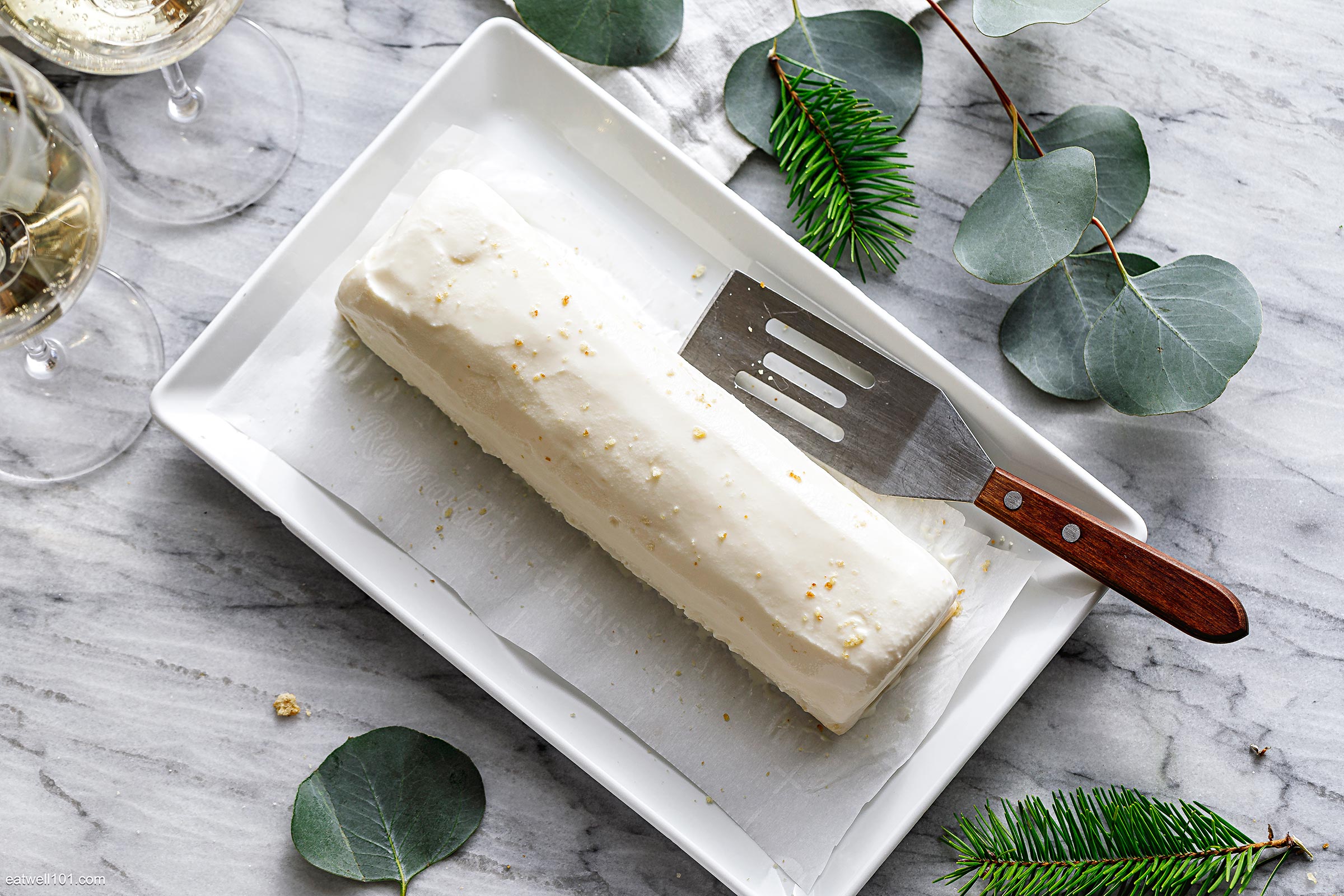 how to make frozen yule log recipe