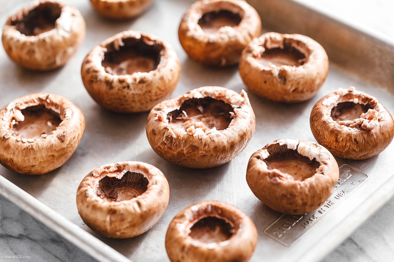 ingredients for Baked Stuffed Mushrooms