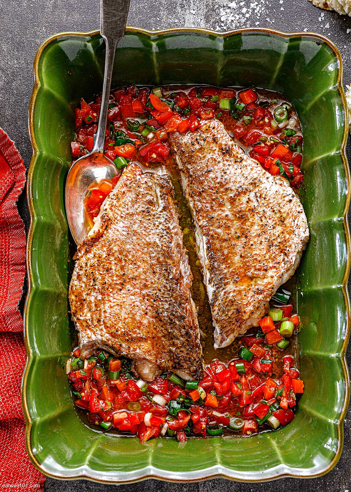 oven baked red snapper