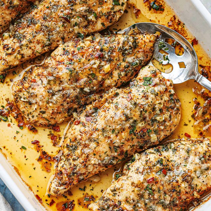 Garlic Parmesan Chicken Bake Recipe – Baked Chicken Breast Recipe