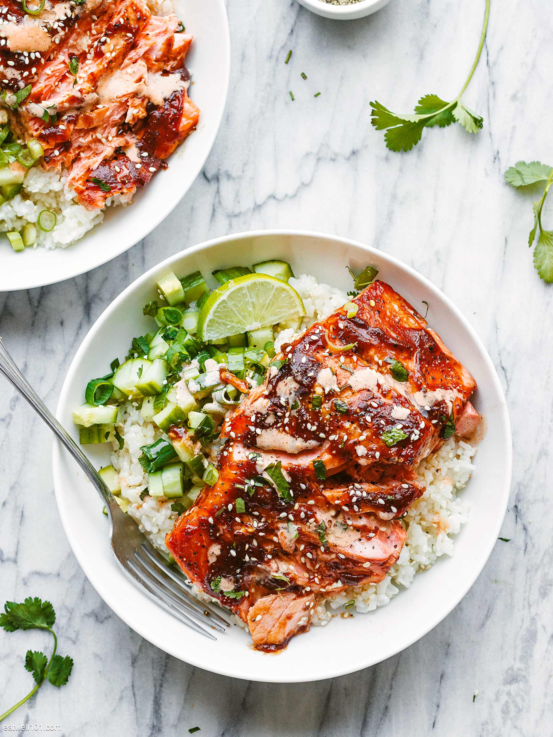 bbq salmon bowl recipe