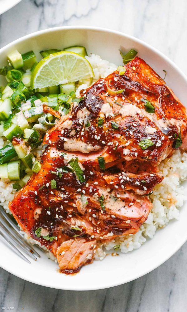 BBQ Salmon Bowl