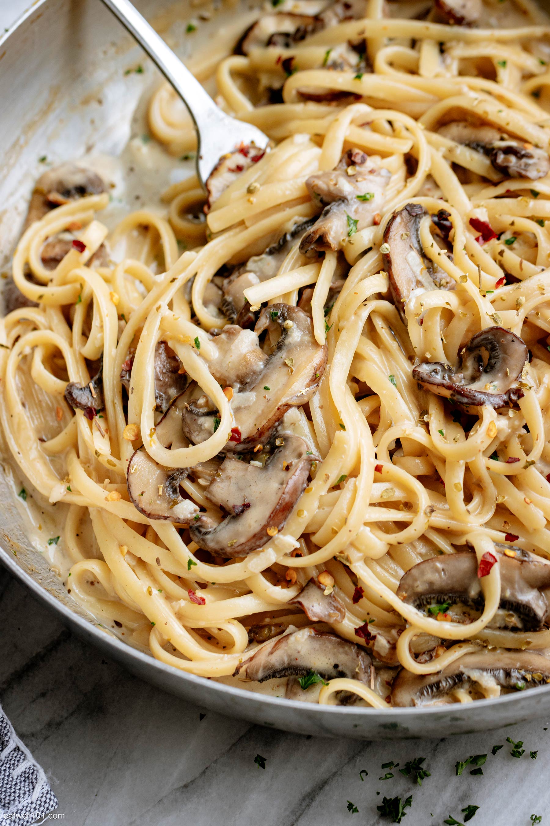 creamy mushroom pasta