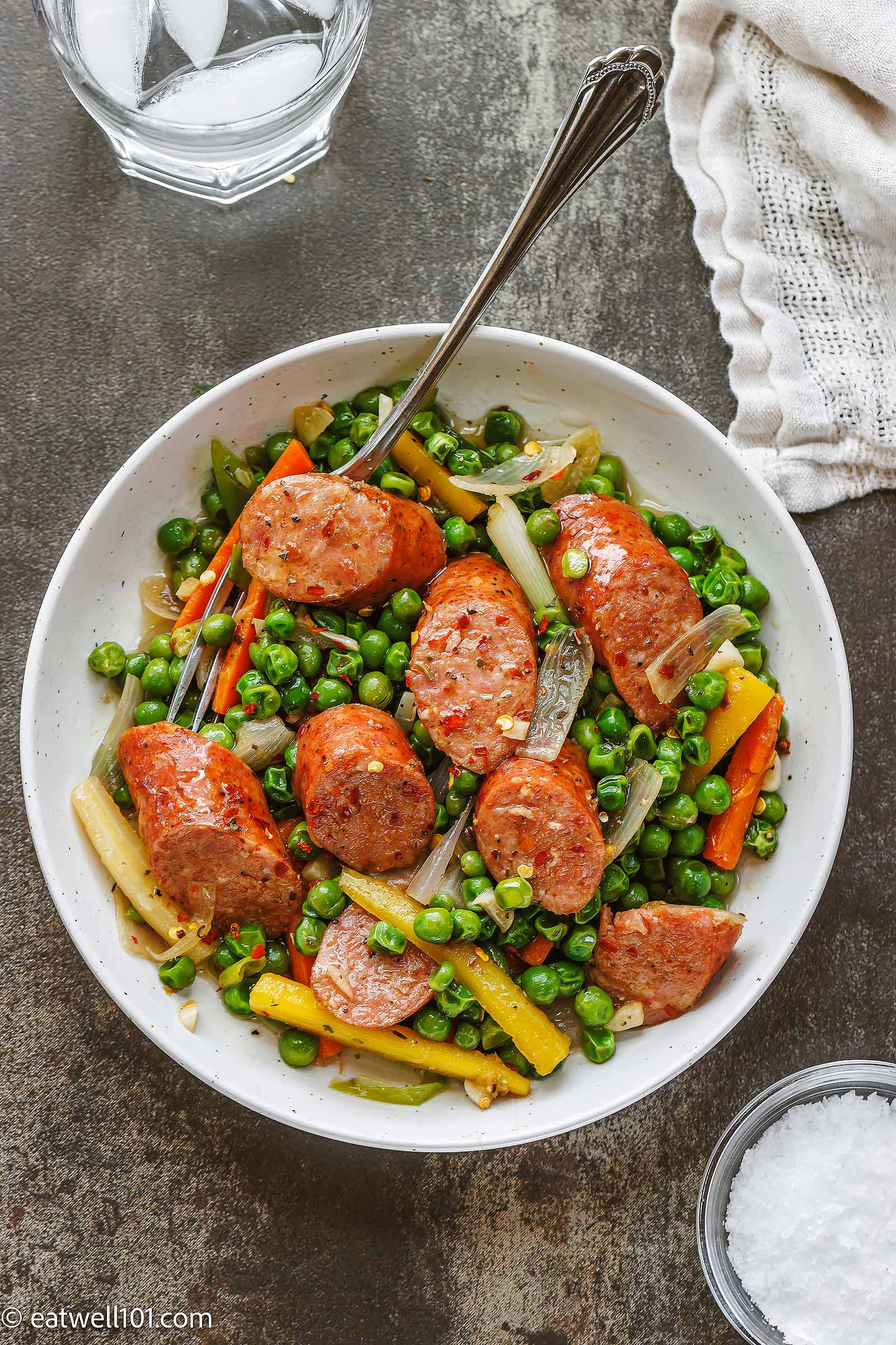 smoked sausage recipe with veggie