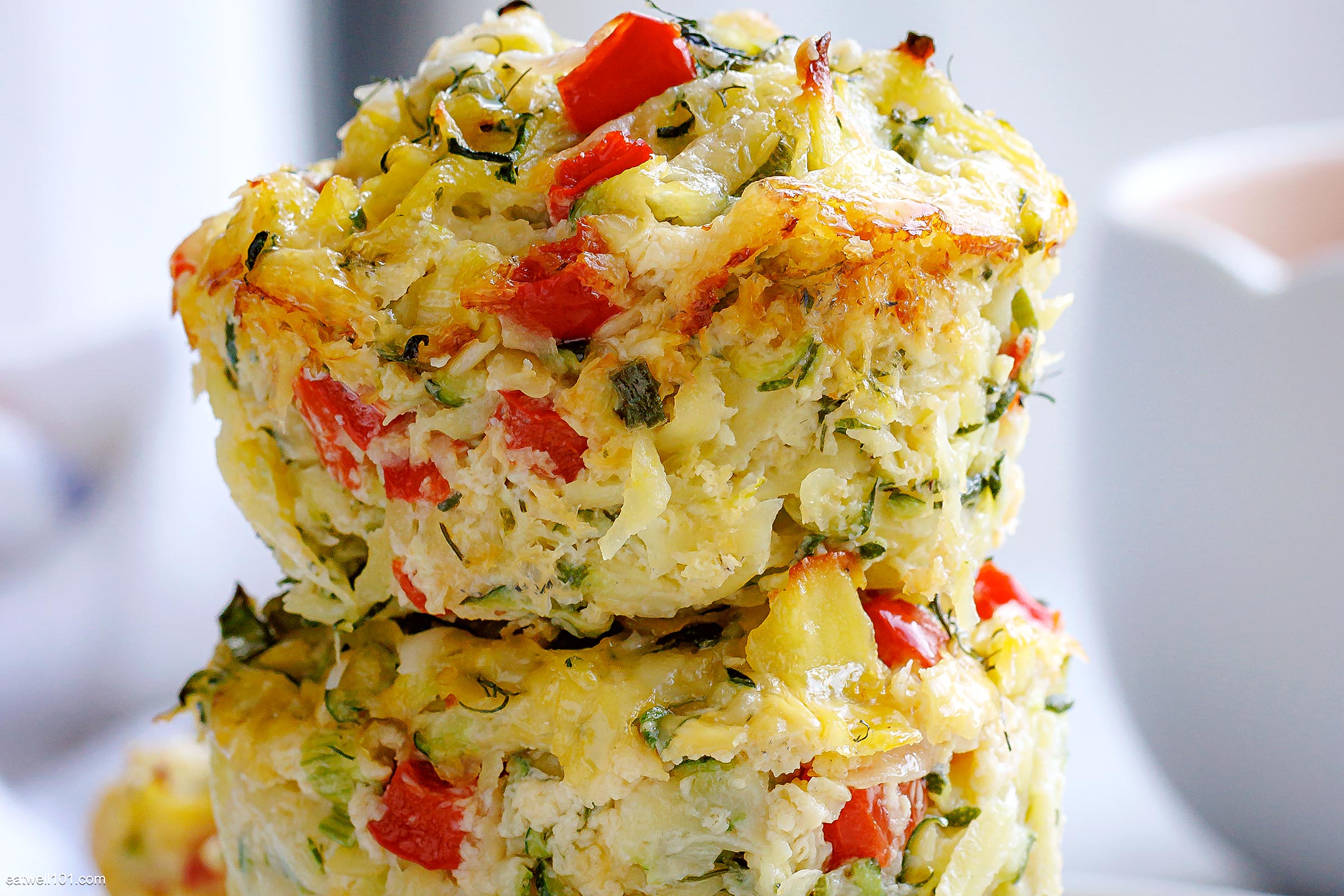 Cheesy Zucchini Egg Muffins