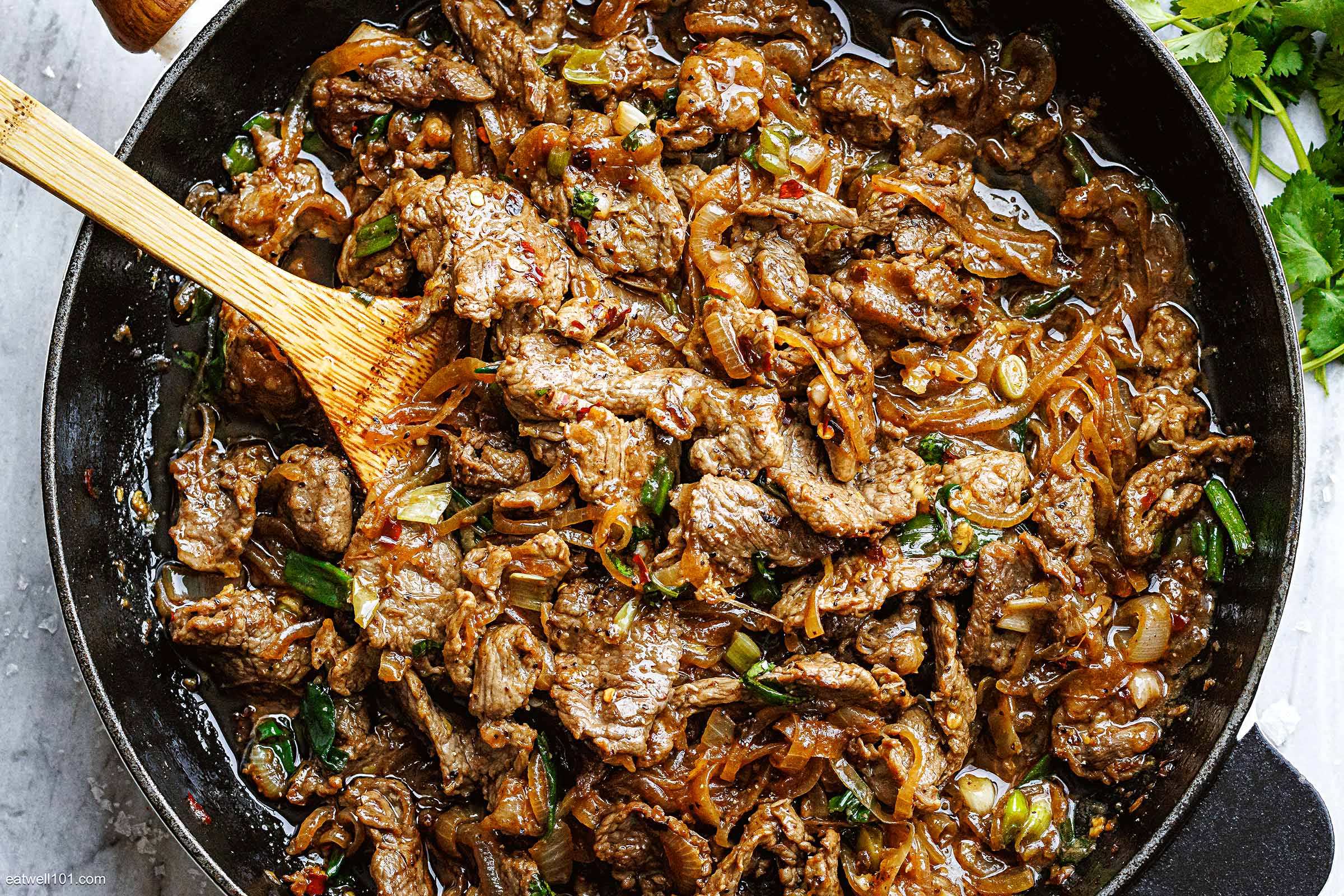 Onion Steak Stir Fry