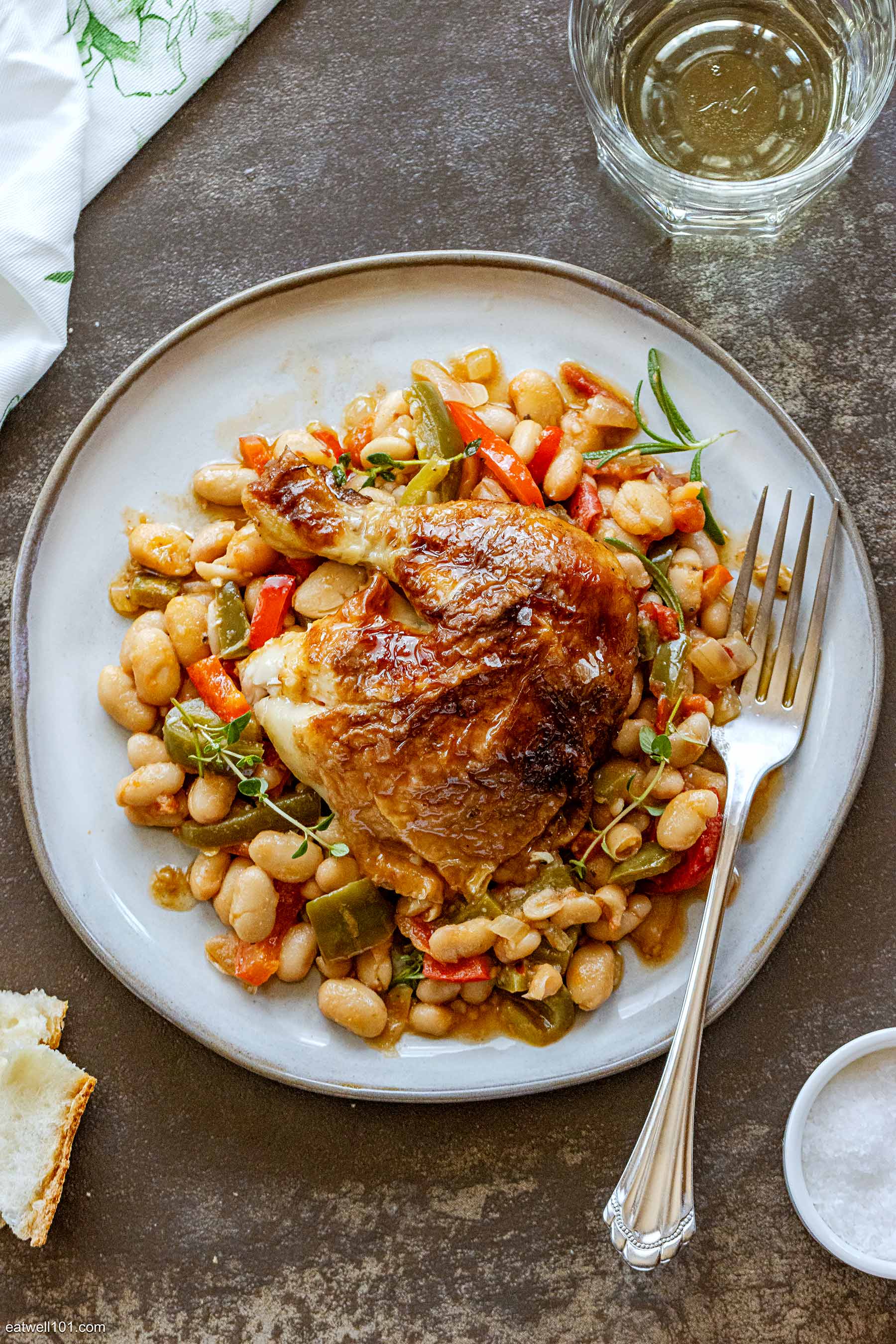 Roasted Chicken Recipe with White Beans – Oven Roasted Chicken Recipe
