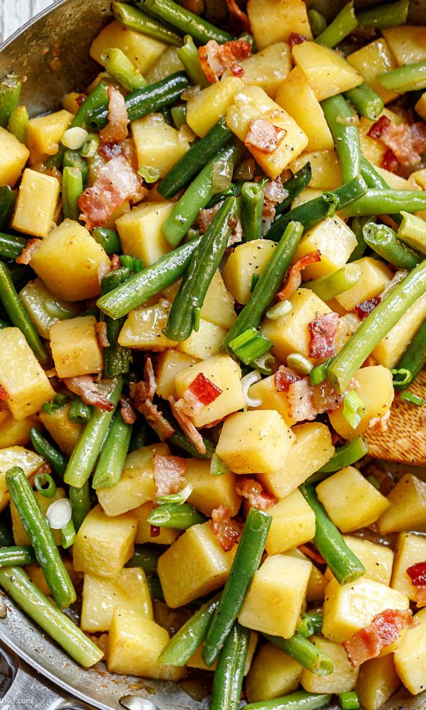 Bacon Potato and Green Beans