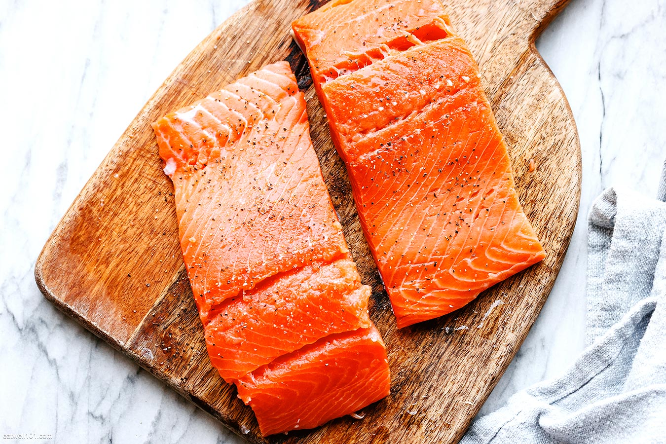 fresh salmon fillets