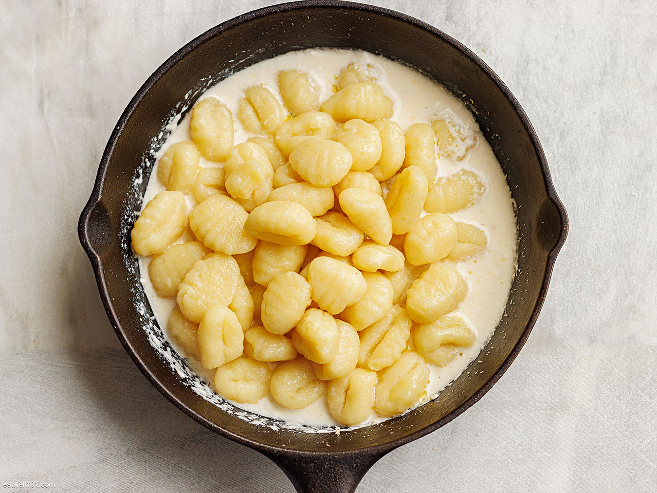 gnocchi in a skillet