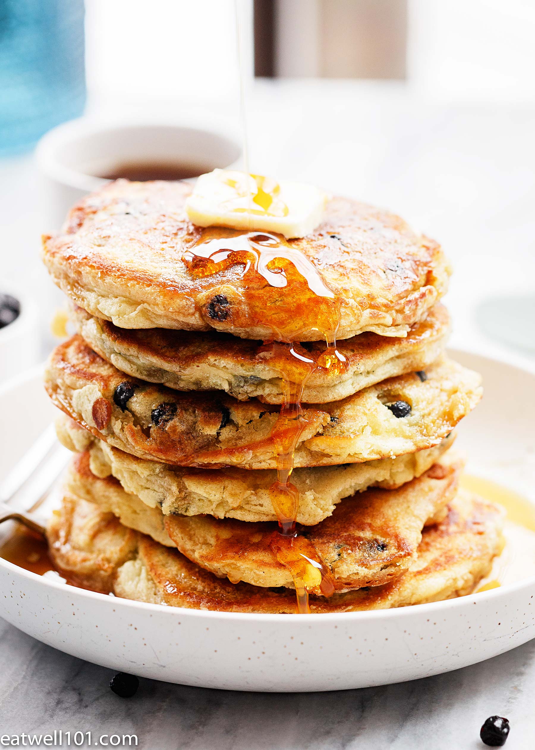 quick blueberry pancakes recipe