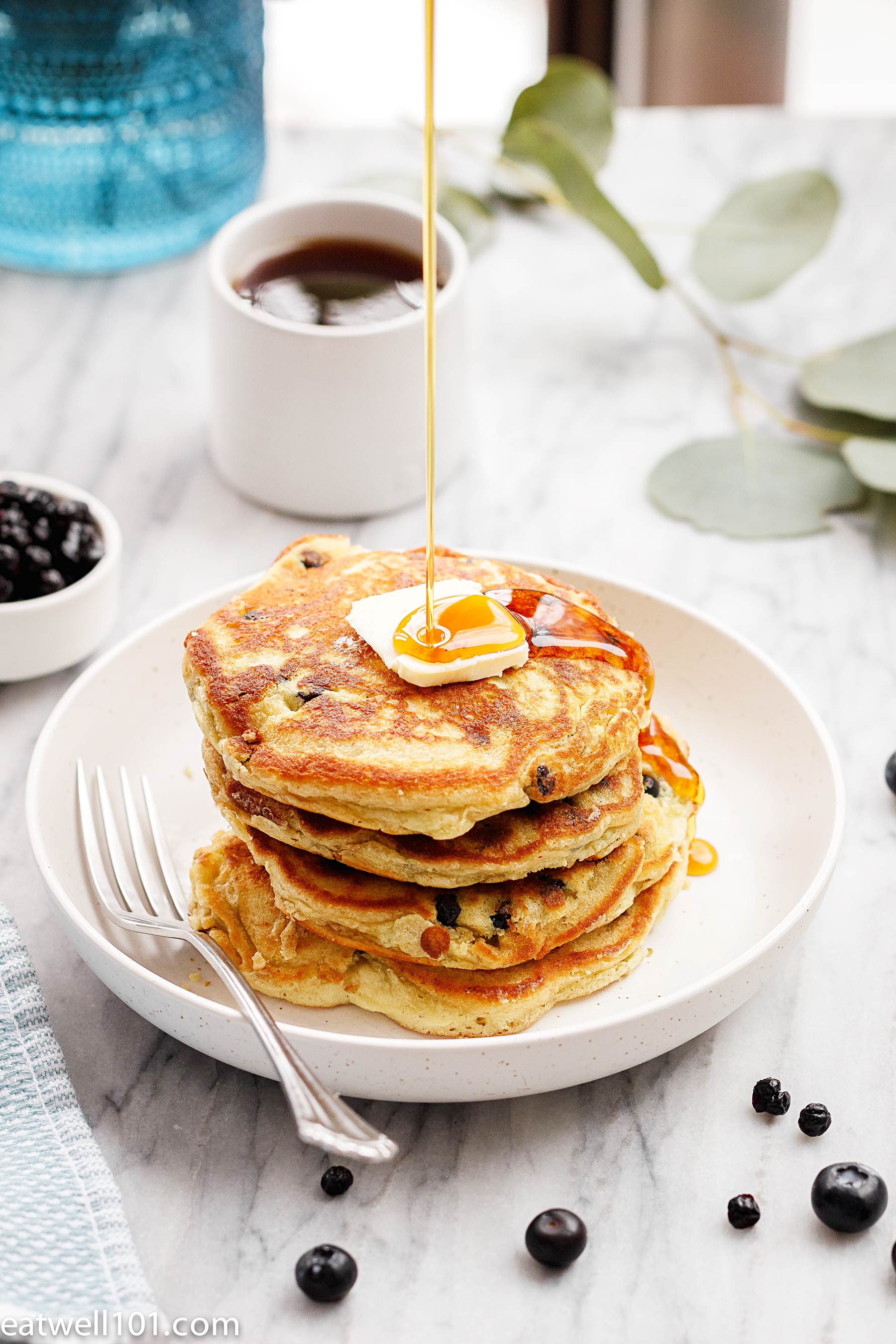 simple blueberry pancakes recipe