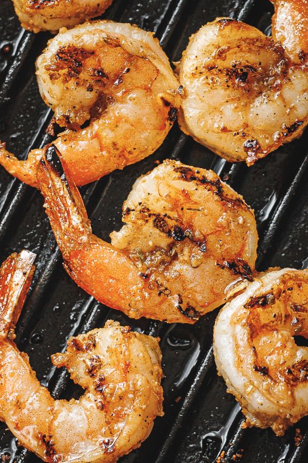 Garlic Grilled Shrimp - #recipe by #eatwell101 - https://www.eatwell101.com/garlic-grilled-shrimp-recipe