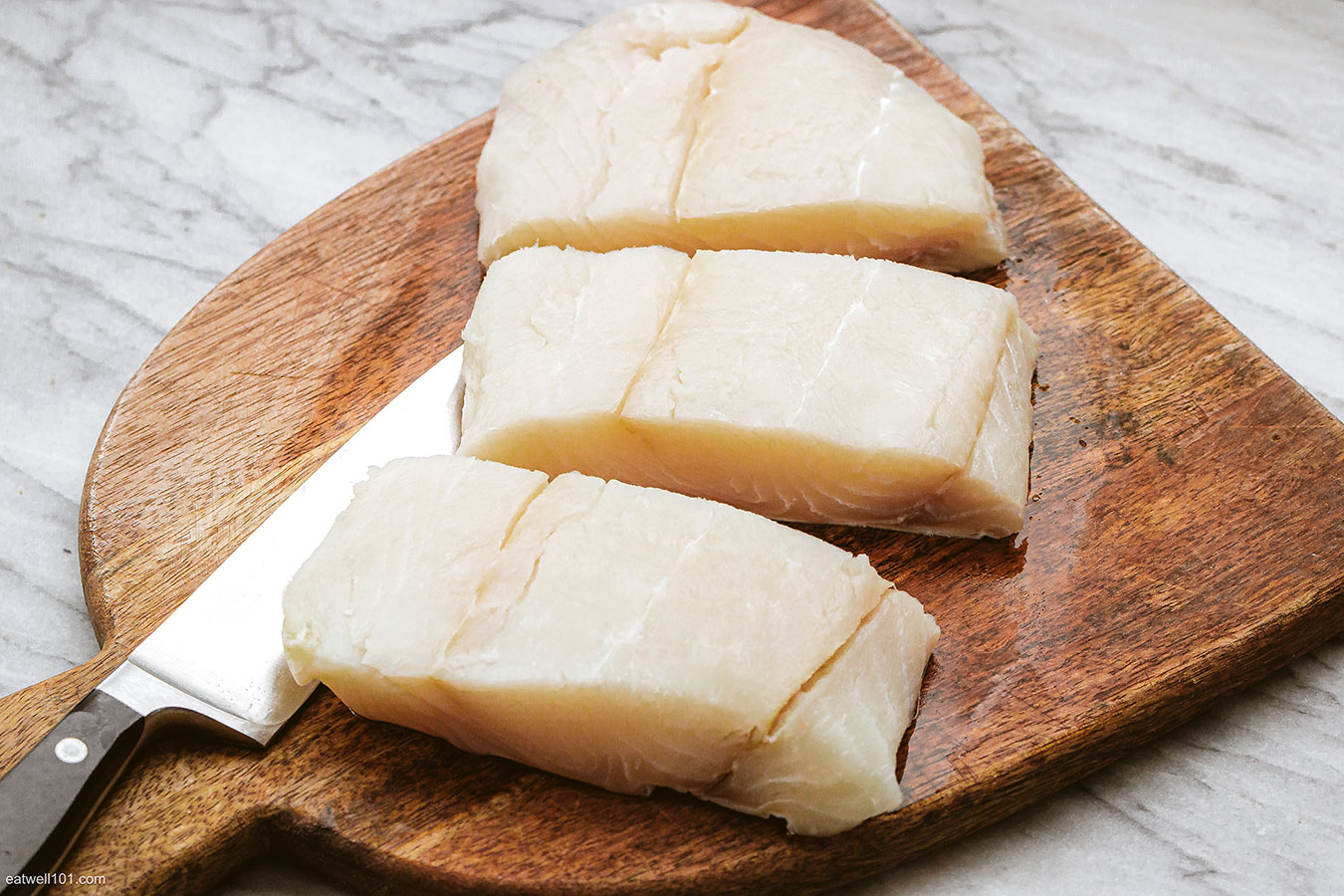 fresh halibut fillets