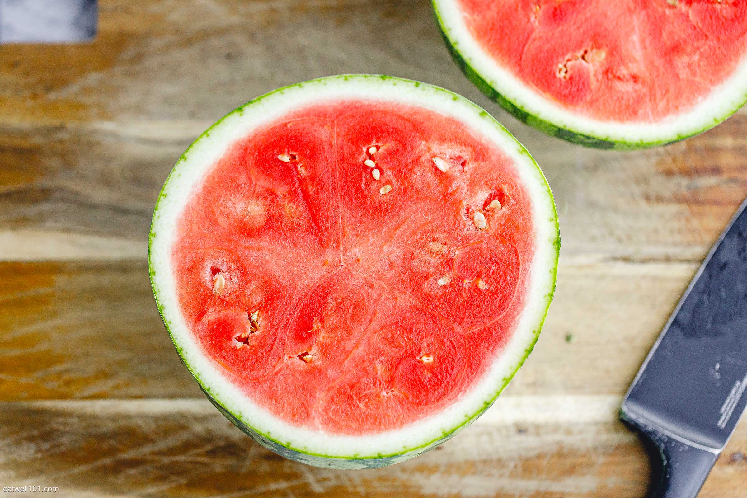 halved watermelon