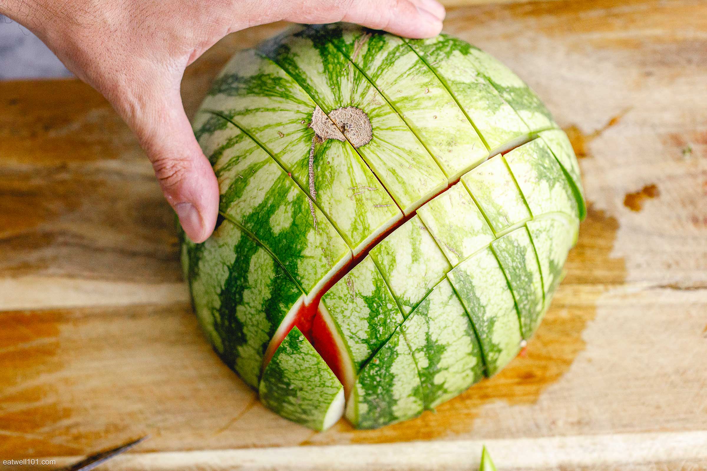 quick way to cut watermelon