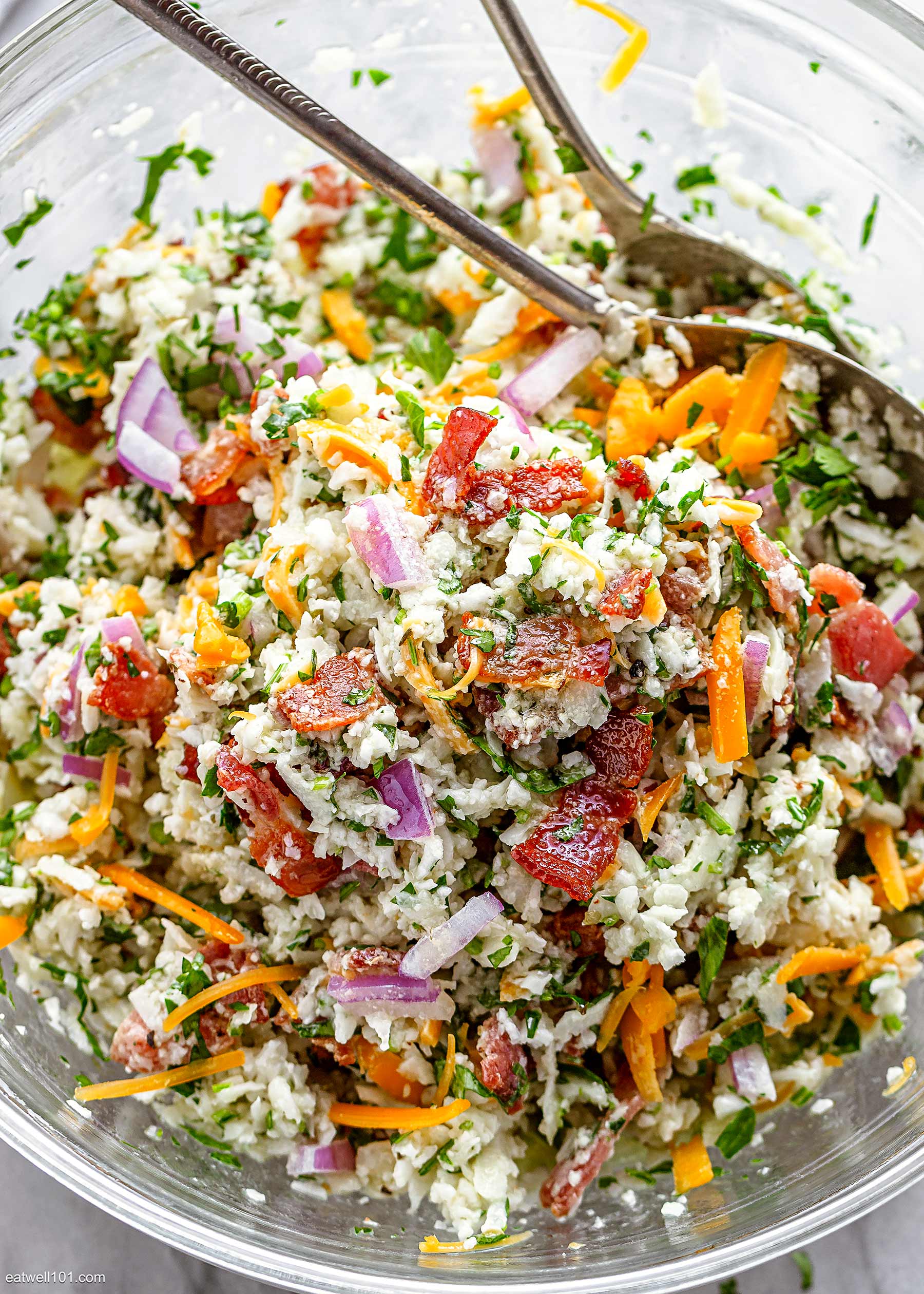 grated cauliflower salad