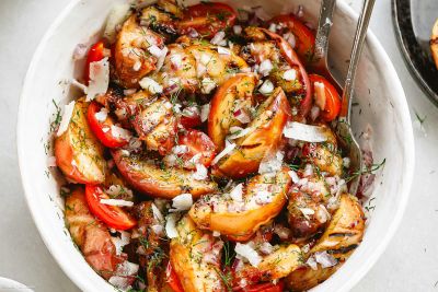 grilled peach salad recipe