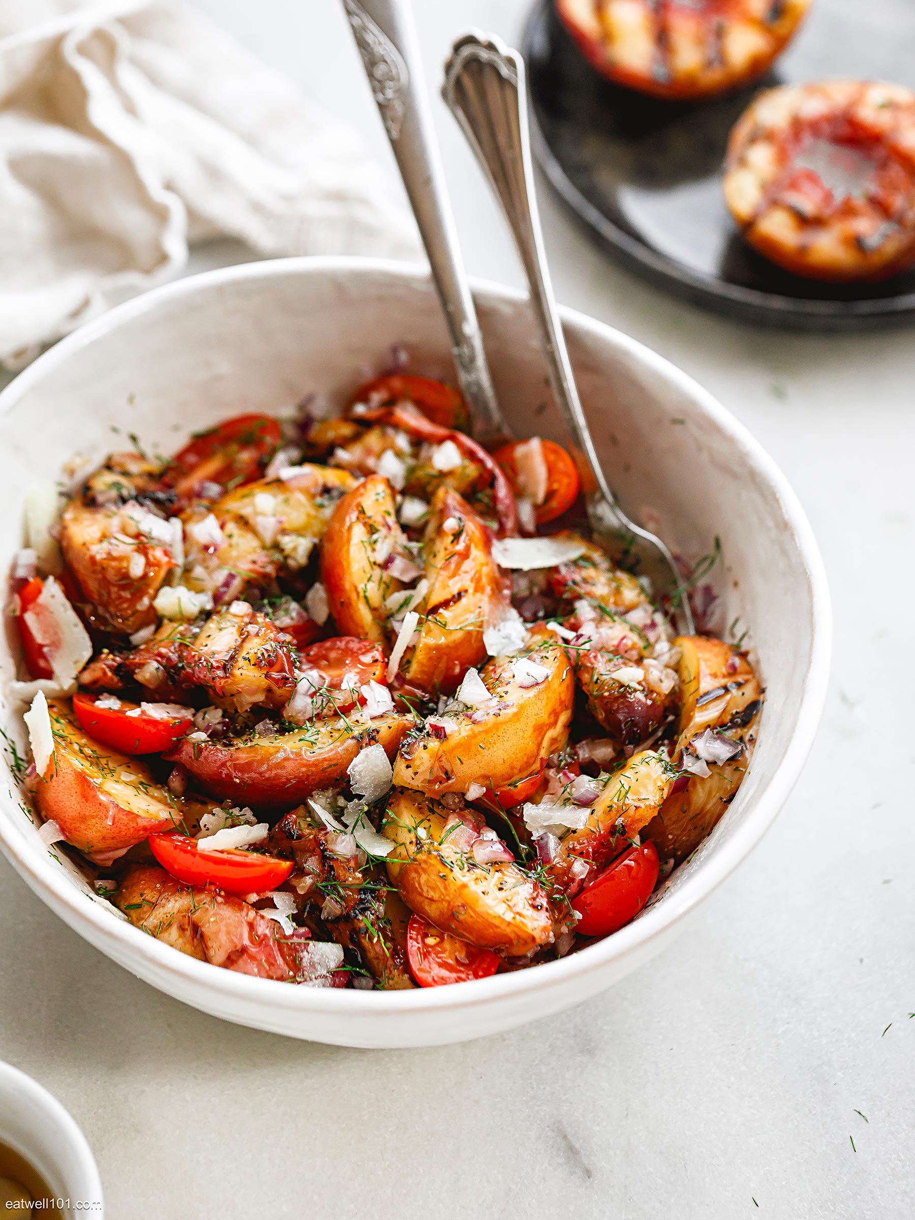 how to make peach salad