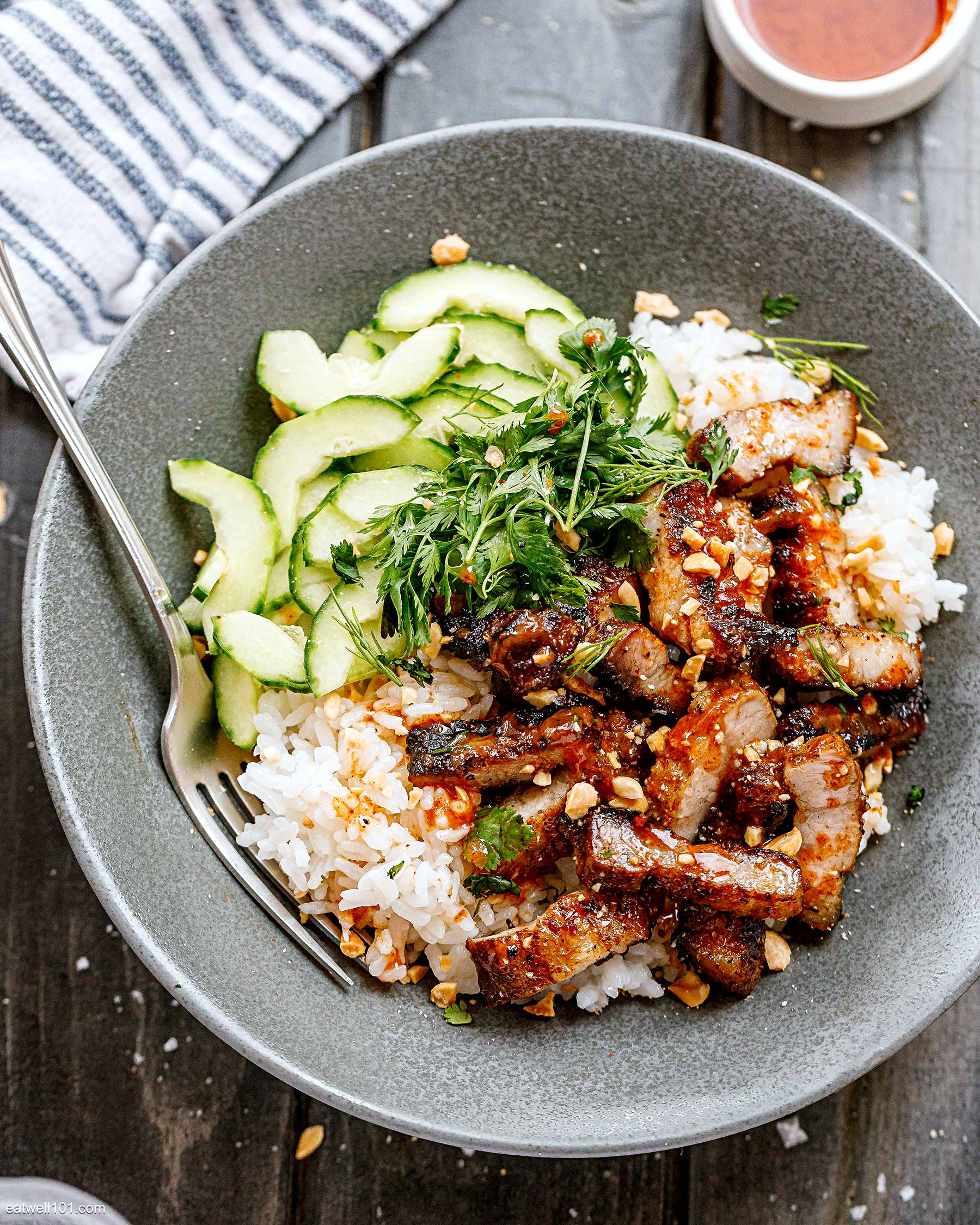 how to make pork belly rice bowl