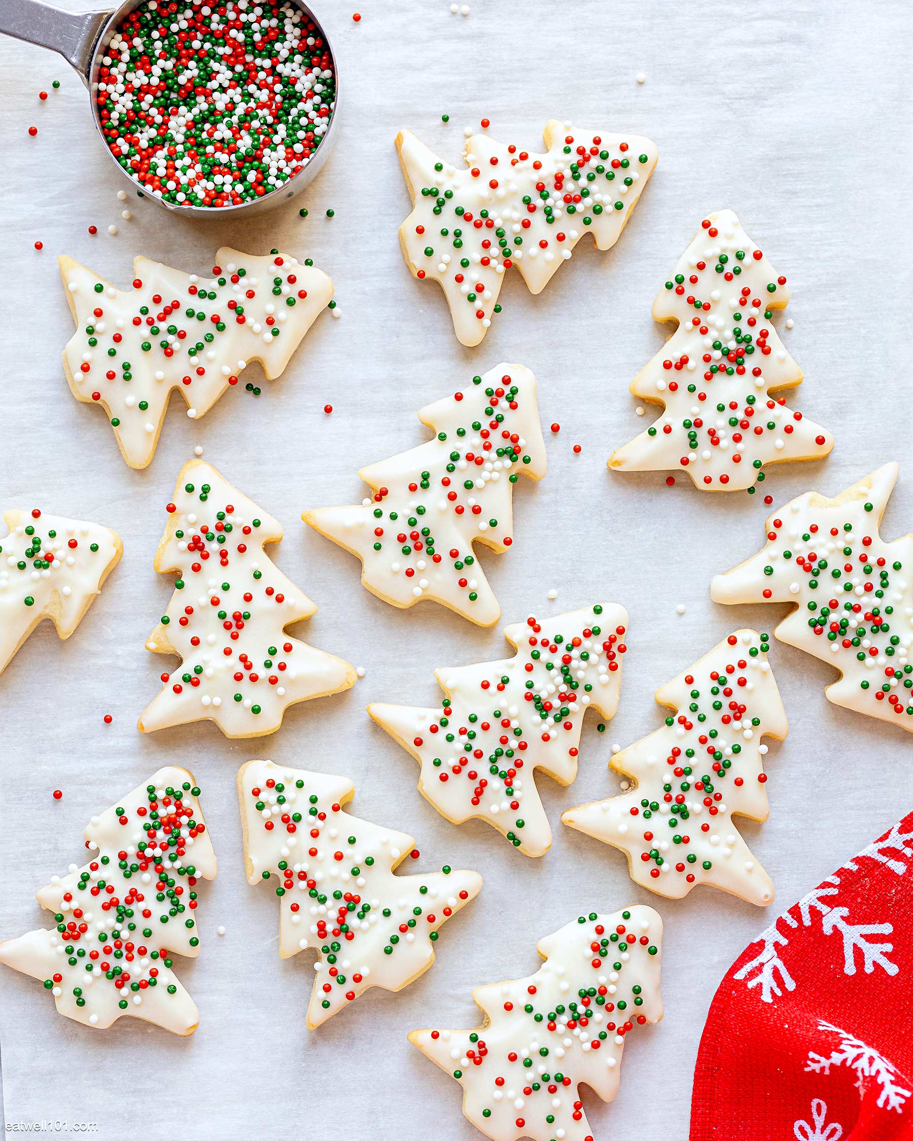 Christmas Tree Shortbread Cookies recipe