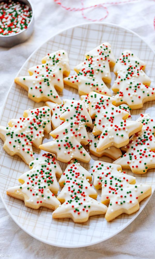Shortbread Christmas Tree Cookies