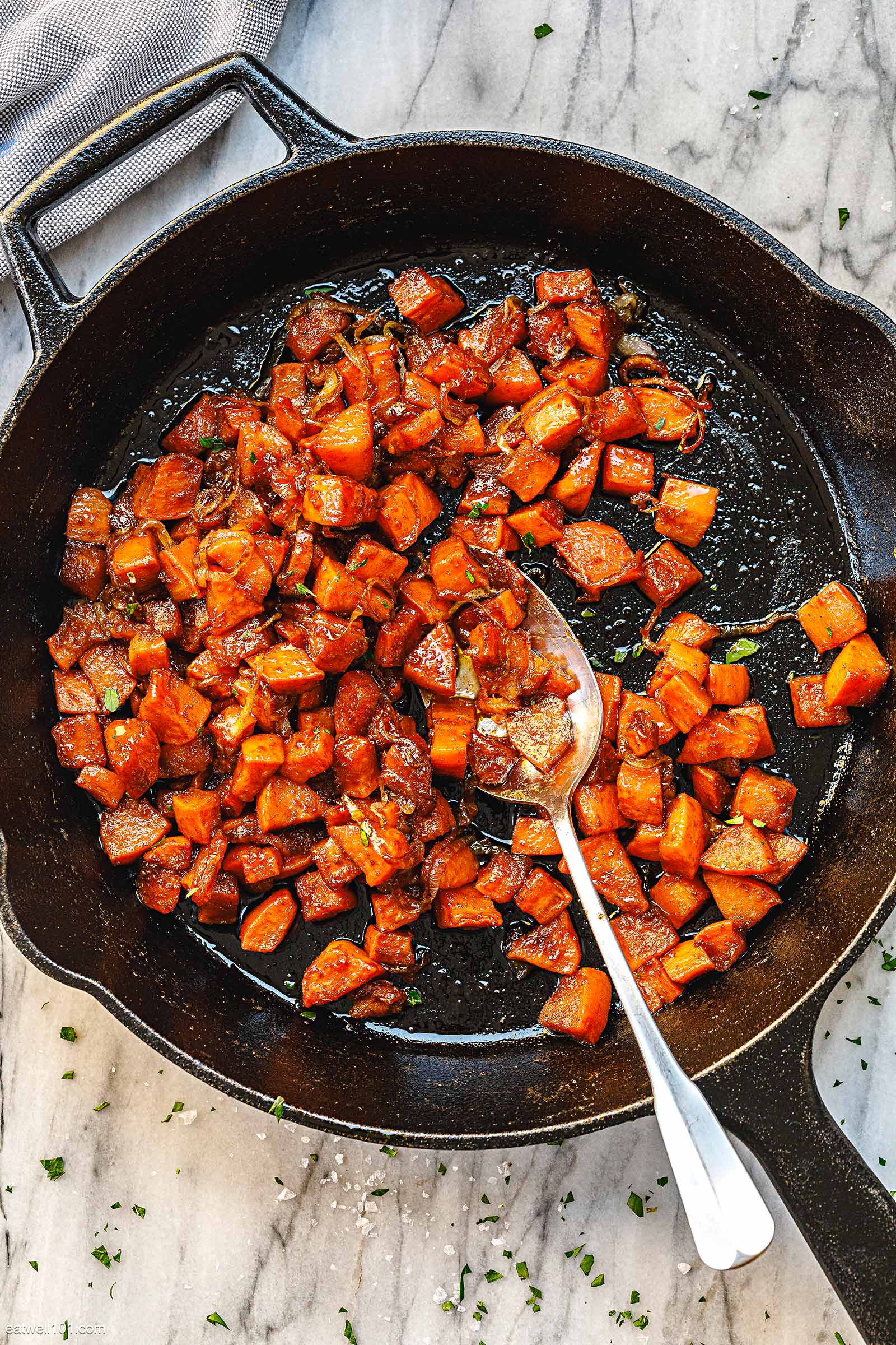 skillet sweet potatoes