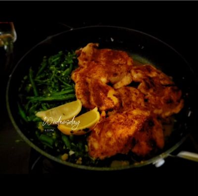 Lemon Garlic Butter Chicken and Green Beans