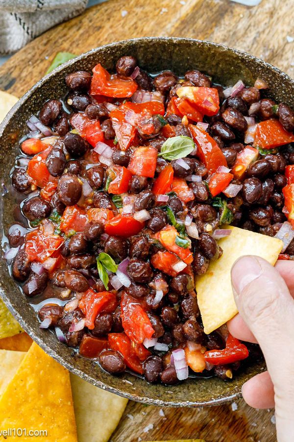 Black Bean Dip - #recipe by #eatwell101 - https://www.eatwell101.com/black-bean-dip-recipe
