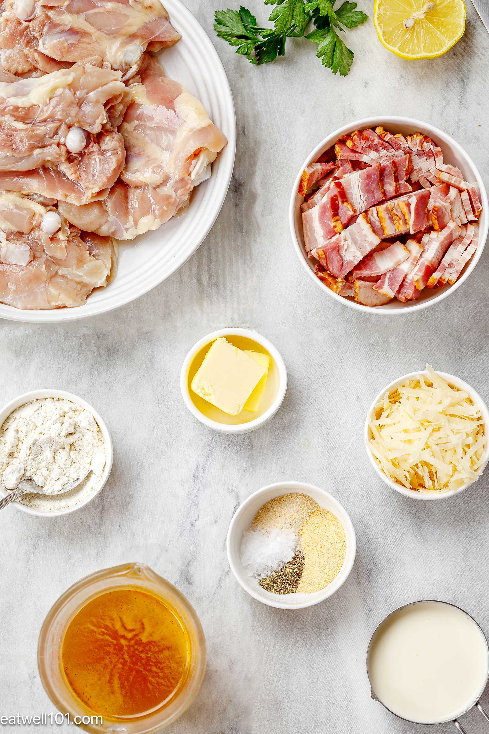 creamy bacon chicken ingredients