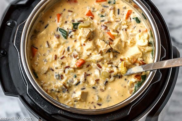 creamy chicken and rice soup