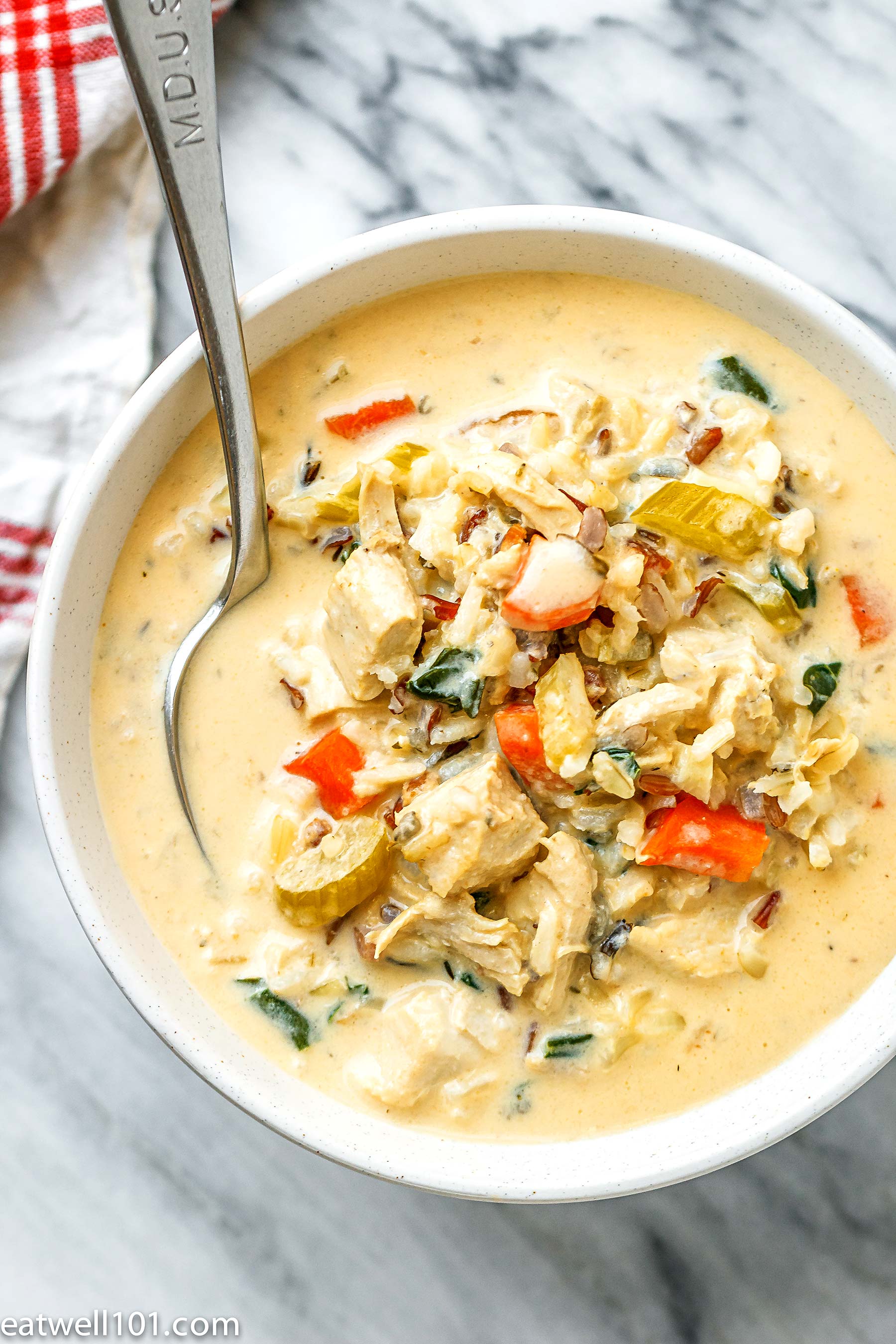 creamy chicken and wild rice soup