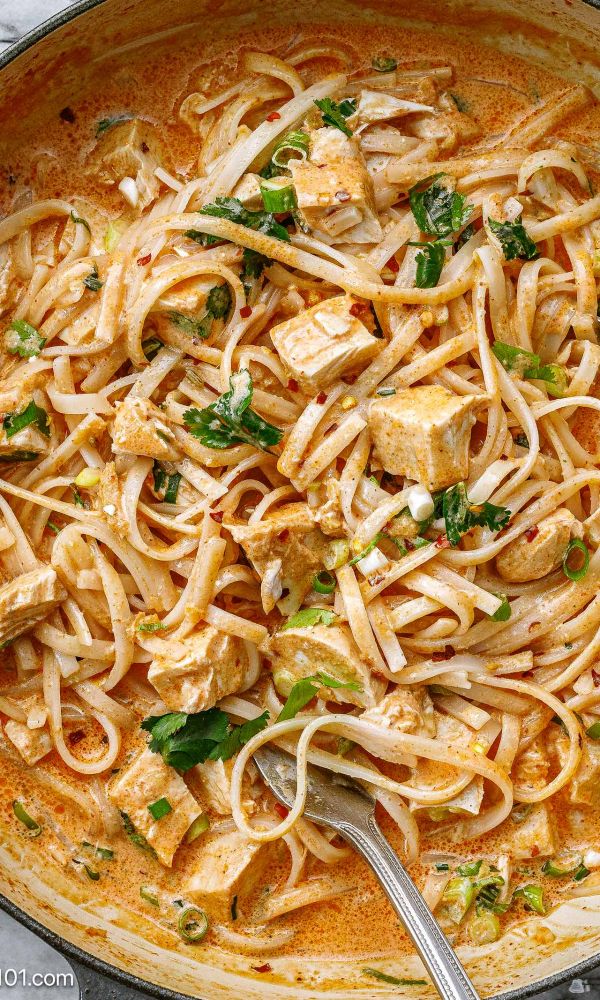 Creamy Thai Chicken Noodles