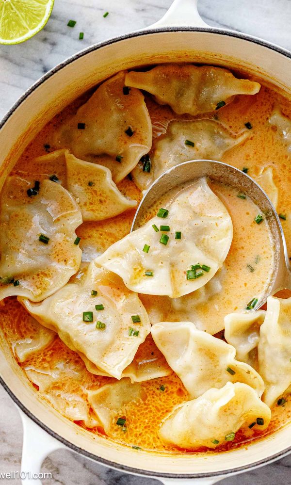 Thai Red Curry Dumpling Soup Recipe