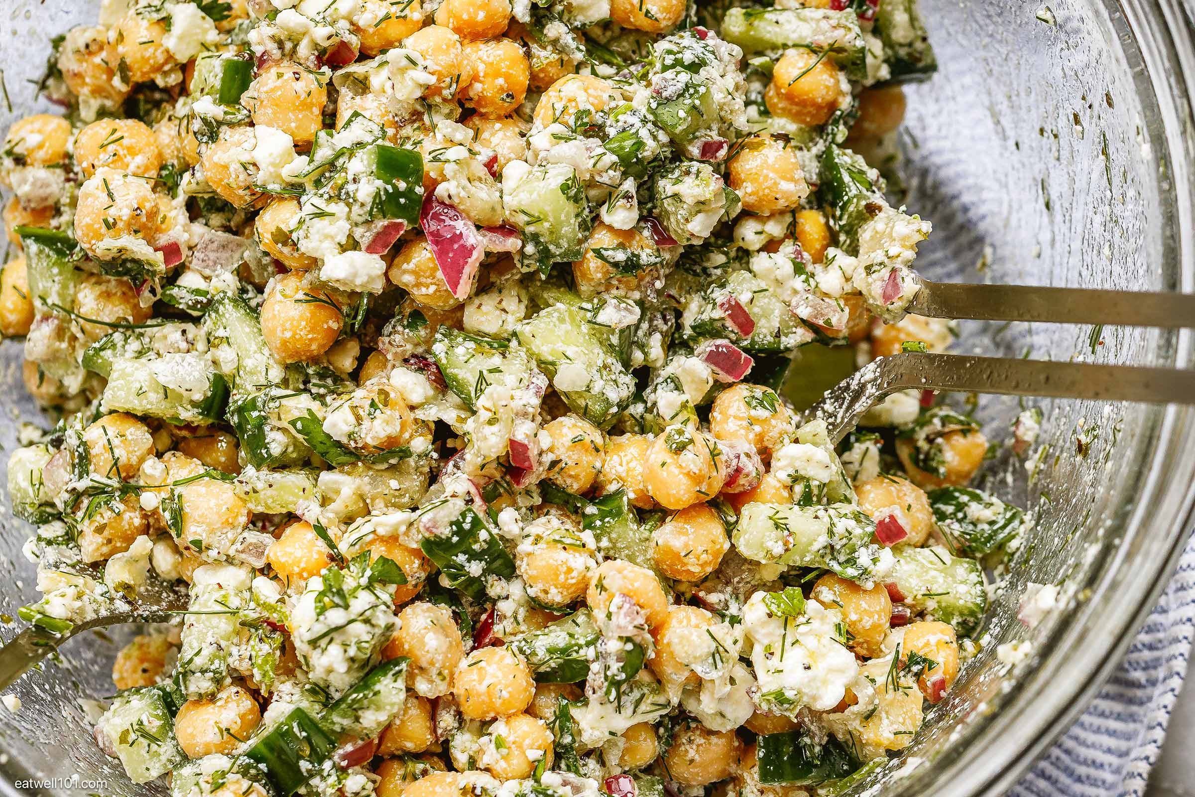 Feta Chickpea Salad