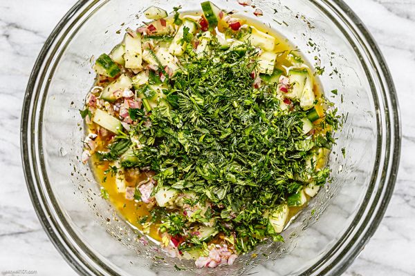 Feta Chickpea Salad
