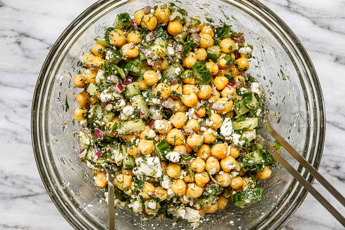 Feta Chickpea Salad