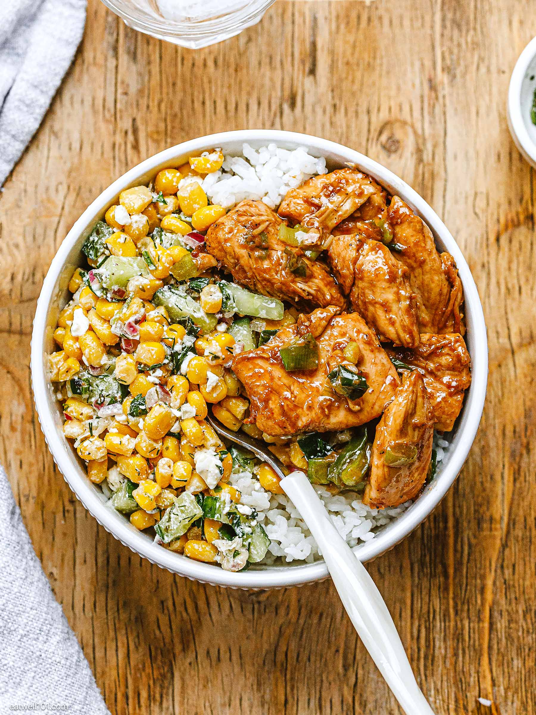 how to make a chicken rice bowl