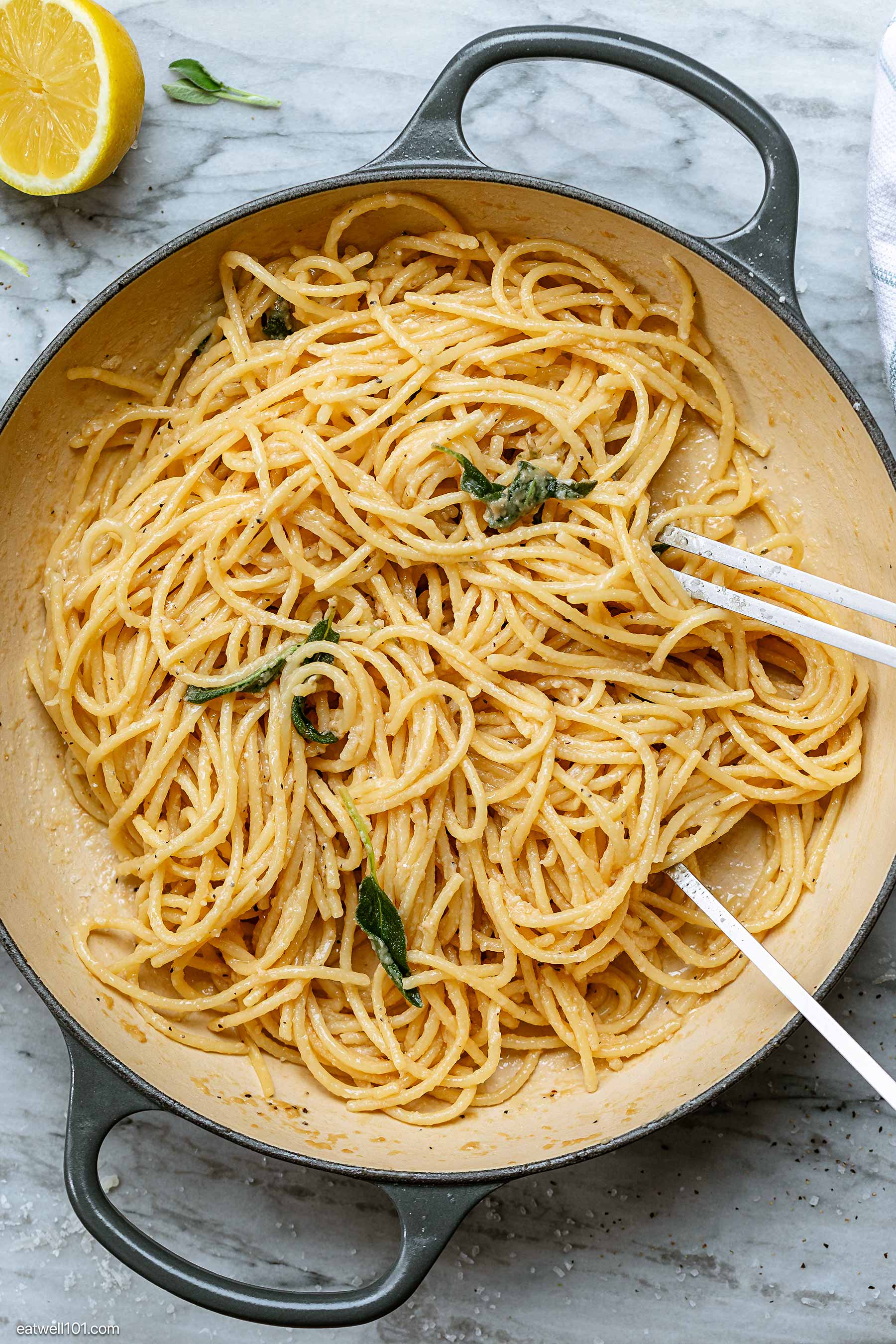 how to make lemon sage pasta
