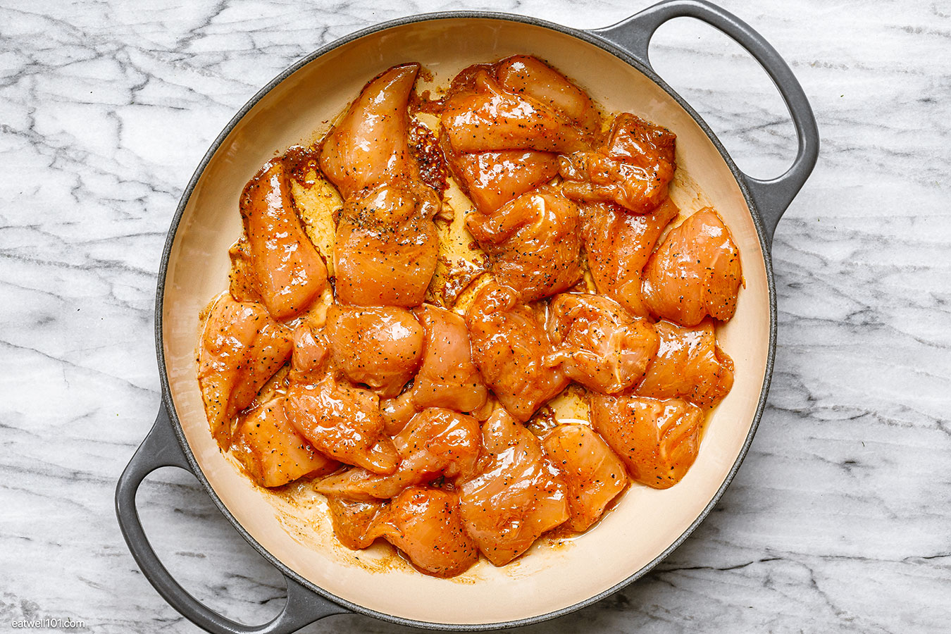 stir fried chicken cubes