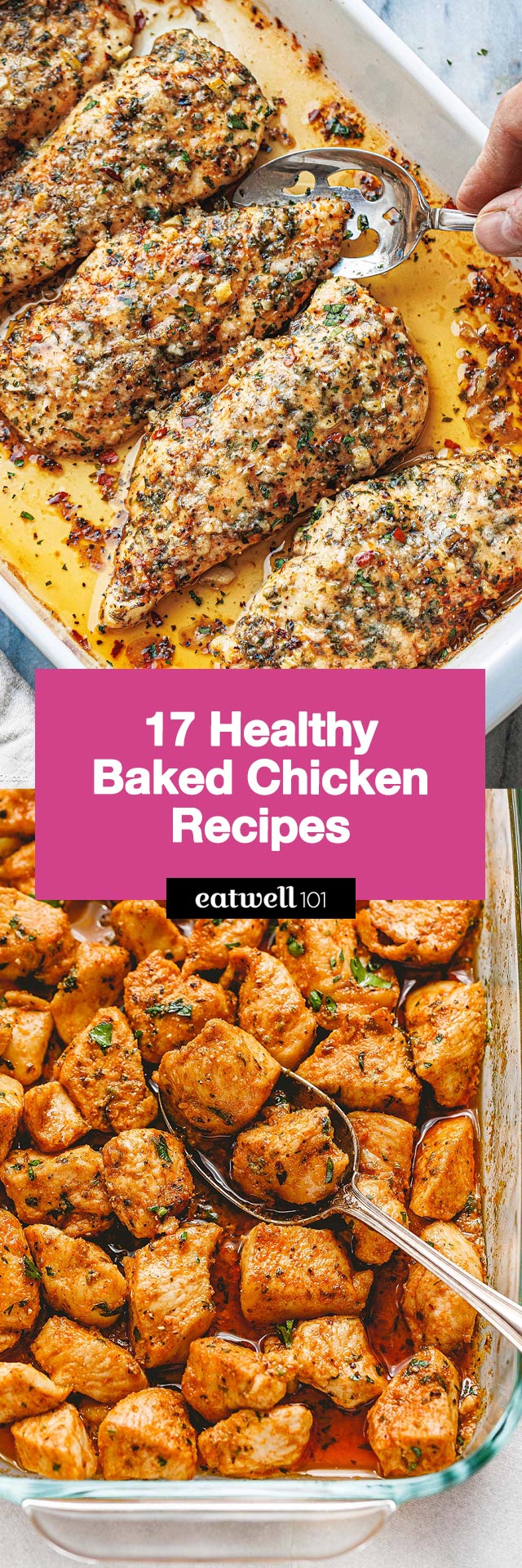 17 Healthy Baked Chicken Recipes - #chicken #recipes #eatwell101 - These baked chicken breast recipes are a great option when you need a healthy dinner on the table quickly.