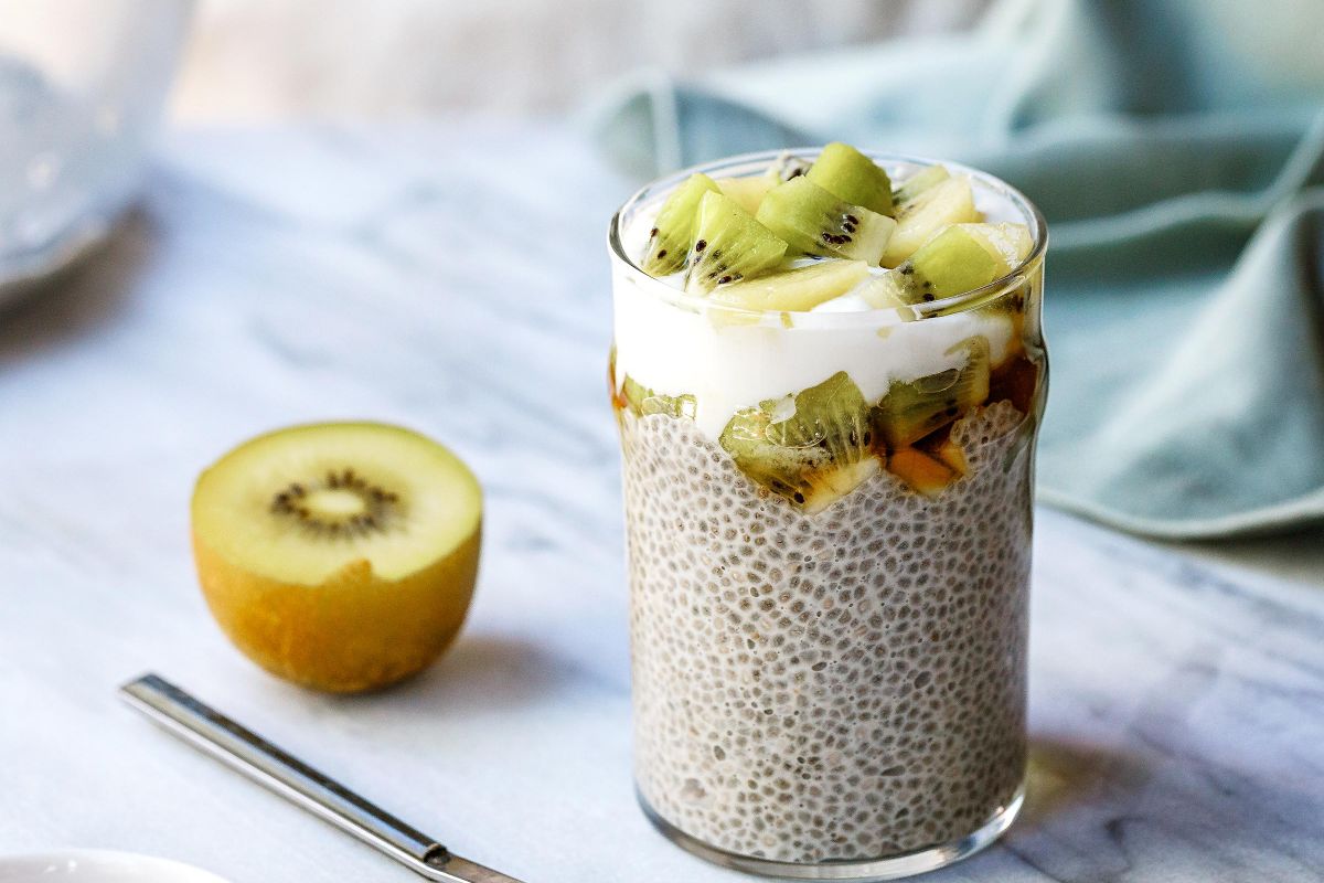 Kiwi and Chia Seed Pudding