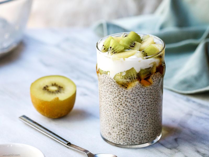 Kiwi and Chia Seed Pudding Recipe — Eatwell101